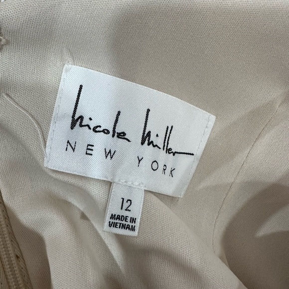 Gold, silver, champagne sparkle/sequin Nicole Miller Dress NWOT - Picture 4 of 4